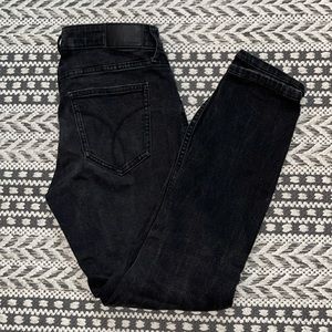 CALVIN KLEIN JEANS 4x32 Straight Skinny Ripped Washed Effect